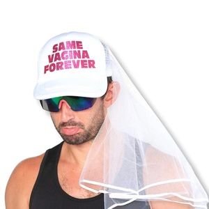 Bachelor Party Hat with Veil
